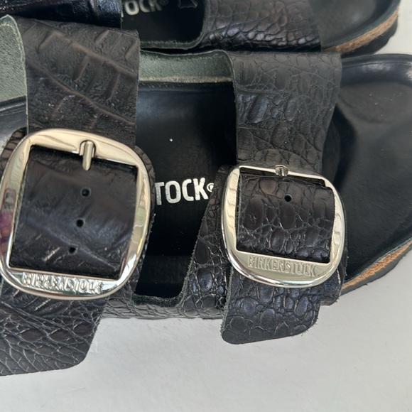 Black Leather Birkenstocks 39 - Picture 2 of 3
